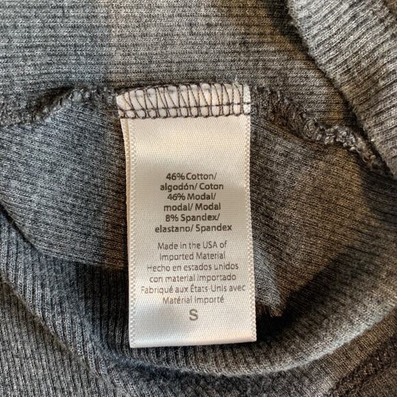 Beyond Yoga Tank Top Womens S Small Dark Gray Take The Plunge Ribbed Jersey - Picture 7 of 10